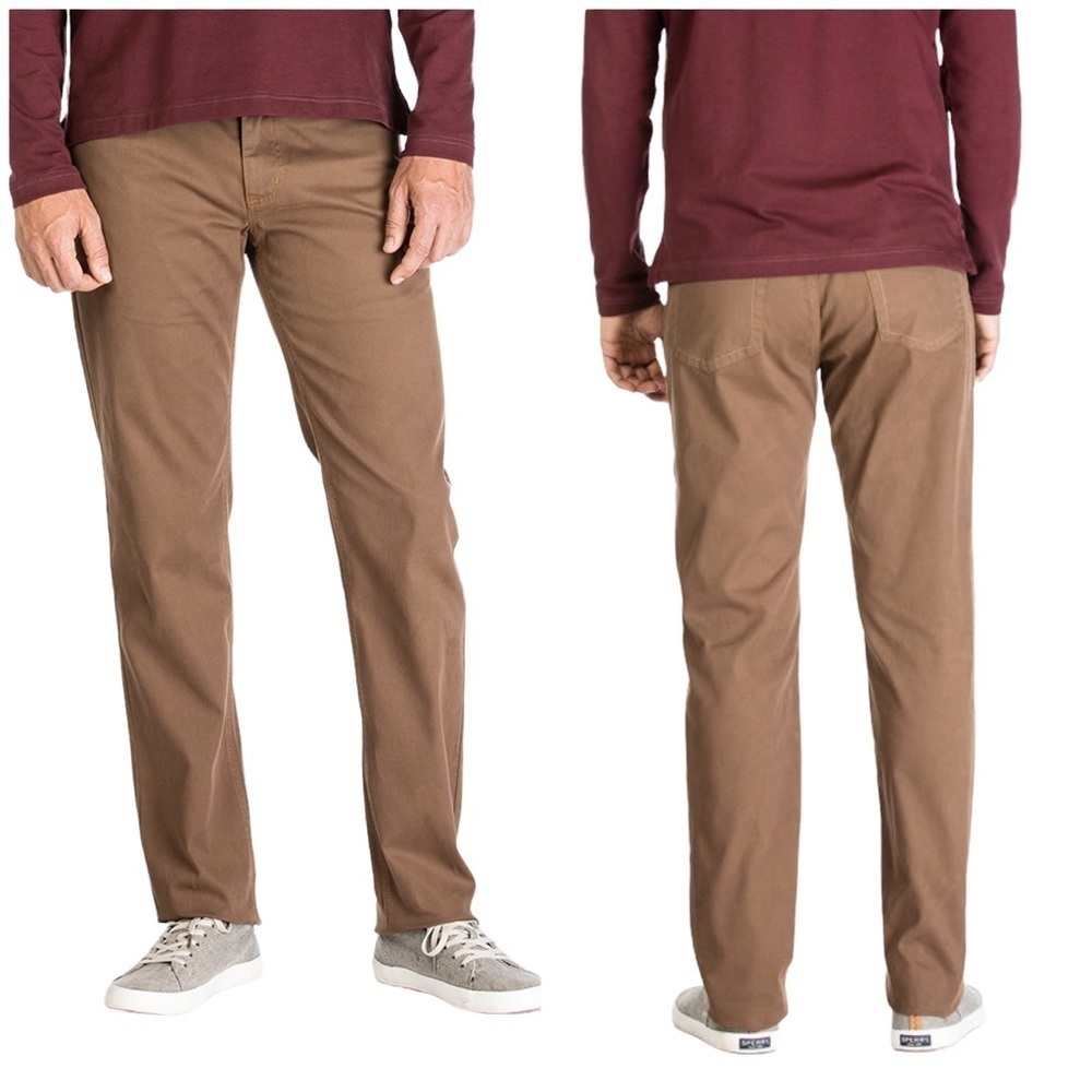 Halsey Edward Bedford Hedge 5-Pocket Pant Men's Stretch Chinos Brown | 36" x 29"